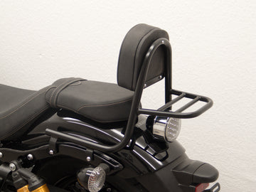 Yamaha XV 950 R [2013-2020] - Sissybar hecho de tubería con almohada y estante de equipaje, negro
