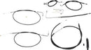 Harley Davidson FLS [LA CHOPPERS] - Kit de cable de manillar/línea de freno de vinilo negro estándar