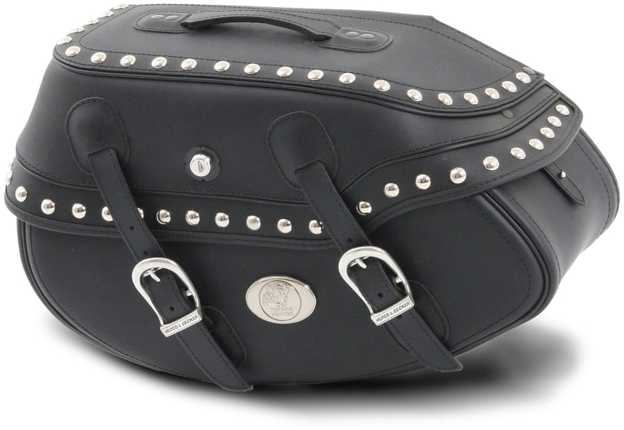 Bolsa para motocicleta [Hepco & Becker] - Cuero Buffalo Custom izquierda - soporte para maleta tubular