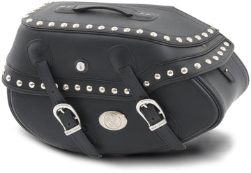 Bolsa para motocicleta [Hepco & Becker] - cuero Buffalo Big Custom derecha - soporte para maleta tubular