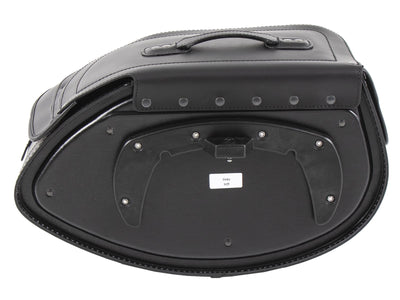 Bolsa de moto [Hepco & Becker] - Cuero Buffalo negro izquierdo - soporte para maleta tubular