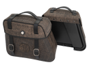 Bolsa para motocicleta [Hepco & Becker] - Juego de bolsas de cuero Rugged Cutout 19 L incl. liberación rápida - marrón - recorte
