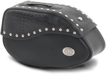 Bolsa para motocicleta [Hepco & Becker] - cuero negro marfil izquierdo - soporte para alforjas tubular
