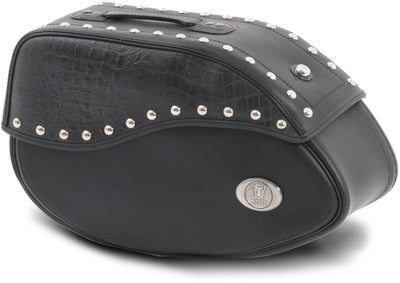 Bolsa para motocicleta [Hepco & Becker] - cuero negro marfil izquierdo - soporte para alforjas tubular