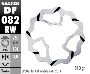 Rojo Moto CRF 450 RX Supermoto [2017-2018, 2020] - Disco de freno Oversize Wave® - foto 2