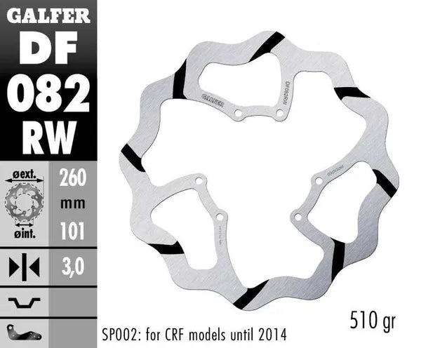 Red Moto CRF 450 R Supermoto [2016] - Oversize Wave® Bremsscheibe – Bild 4