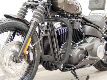 Harley Davidson Softail (Milwaukee -Eight 107/114) [2018] - Barra protectora, versión grande hecha de tubo de 38 mm, forma cónica, negro