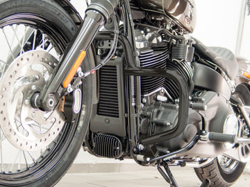 Harley Davidson Softail (Milwaukee -Eight 107/114) [2018] - Barra protectora, hecha de tubería de 32 mm, forma plana, negro