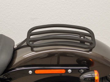 Harley Davidson Softail Street Bob (Milwaukee-Eight 107/114) [2018] -Passenger Rack Ø 16, curvado, negro