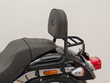 Harley Davidson Softail Low Rider (Milwaukee -eight 107/114) [2018] - Bar mariquita de tuberías con almohada y estante de equipaje, negro