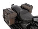 Indian 101 Scout [2025-2026] - Set: Ledertaschenhalter Cutout schwarz inkl. Rugged Ledertaschen braun