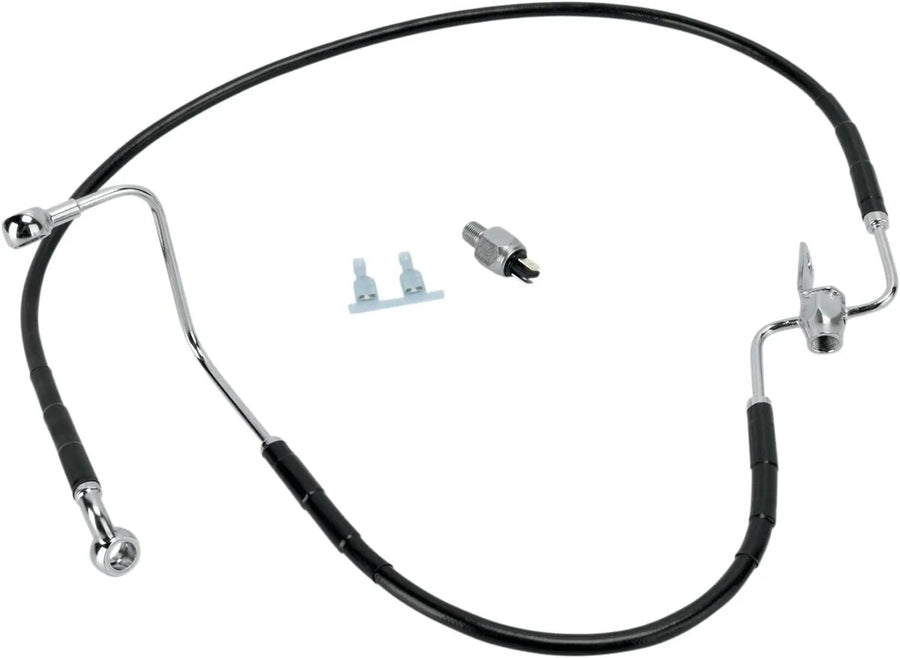 harley davidson flst [ESPECIALIDADES DE ARRASTRE] - Kit de latiguillos de freno de acero inoxidable