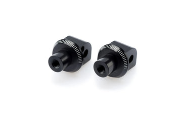 YAMAHA T-MAX 500 [2012] – Adaptador de almohadilla de goma para reposapiés del pasajero – negro - 0