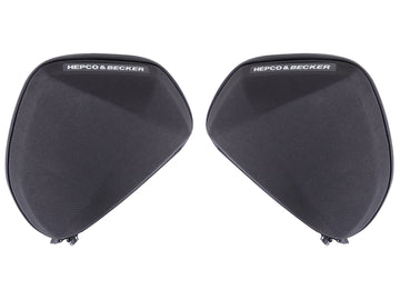 Bolsa para motocicleta [Hepco & Becker] - juego de bolsas con barra protectora V1 - *versión universal* - barra protectora/velcro
