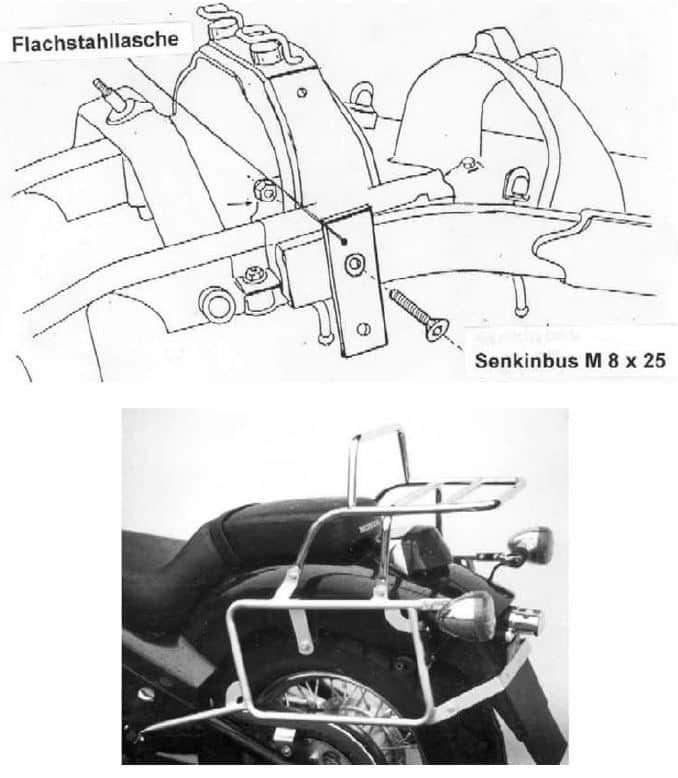 Honda VT 600 C [1988-2000]-portador de combustión