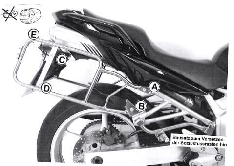 Yamaha FZ 6 [2004-2006] - Carrier de maletas