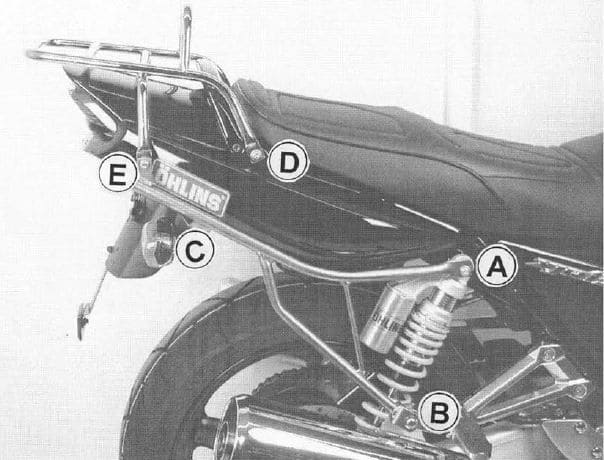 Yamaha XJR 1300 [2004-2006] - puente de equipaje