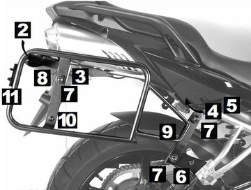 Yamaha FZ 6 [2007-2009] -lock-it Case Carrier