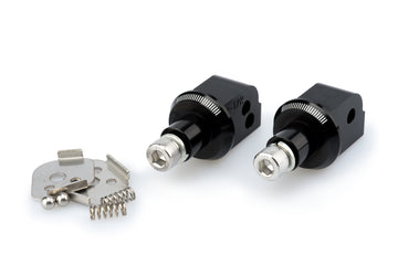 HONDA NX 500 [2025] – Adaptador de almohadilla de goma para reposapiés del pasajero – negro