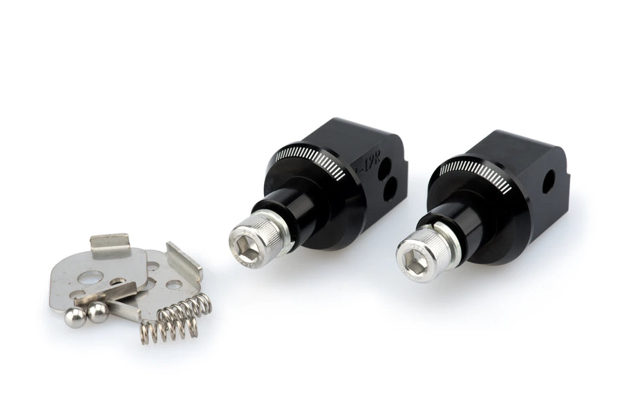 HONDA NX 500 [2025] – Adaptador de almohadilla de goma para reposapiés del pasajero – negro