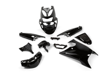 Aprilia SR Netscaper 50 2T LC - kit de carenado 11 piezas negro