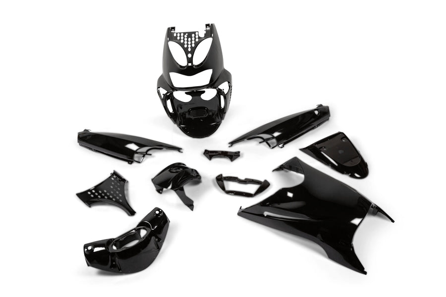 Aprilia SR Netscaper 50 2T LC - kit de carenado 11 piezas negro