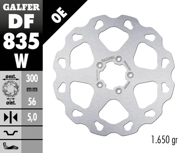 Harley-Davidson XL 883 R Roadster [2015] - Disco de freno Wave® - superficie: plata, acero inoxidable - foto 4