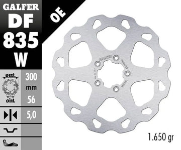 Harley-Davidson XL 883 R Roadster [2015] - Disco de freno Wave® - superficie: plata, acero inoxidable - foto 2