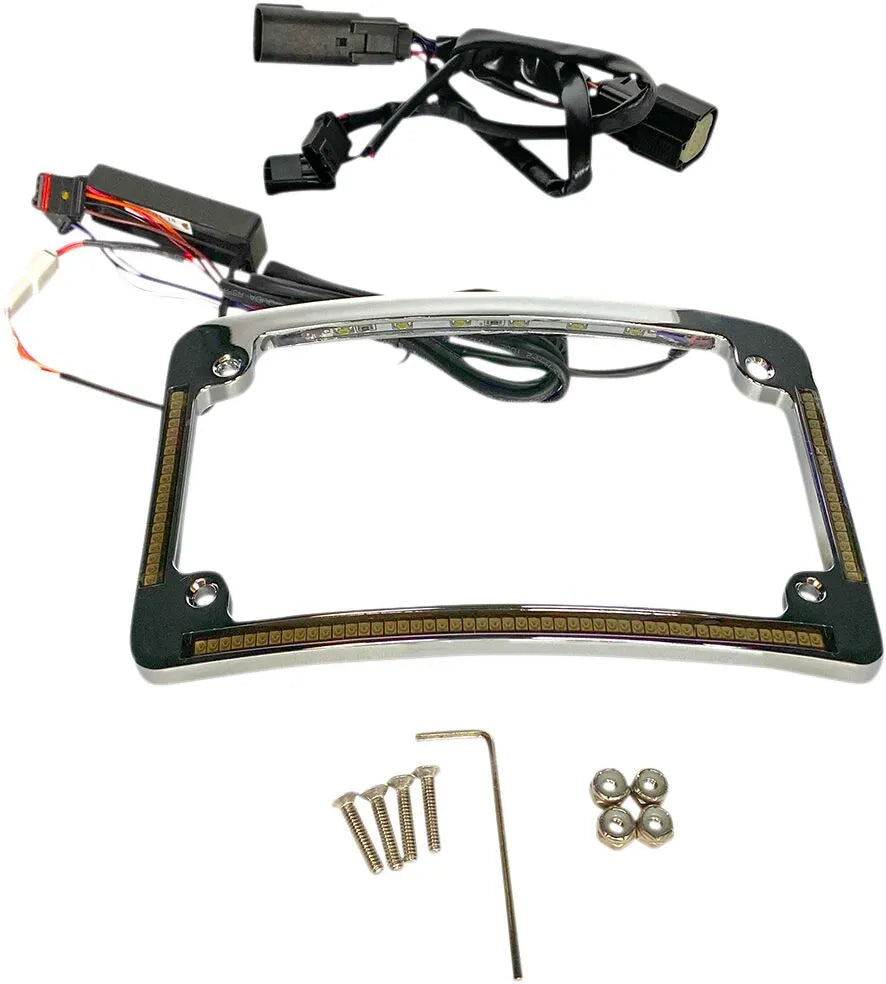 harley davidson fltruse [DINÁMICA PERSONALIZADA] - Marco de matrícula con radio LED