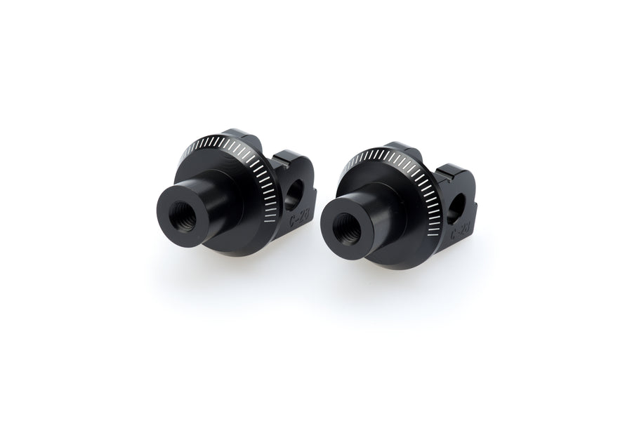 BMW S 1000 R [2025] – Adaptador de almohadilla de goma para reposapiés “Rider” – negro