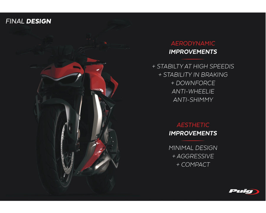 DUCATI STREETFIGHTER V2 [2024] – Lado del parabrisas carenado desnudo