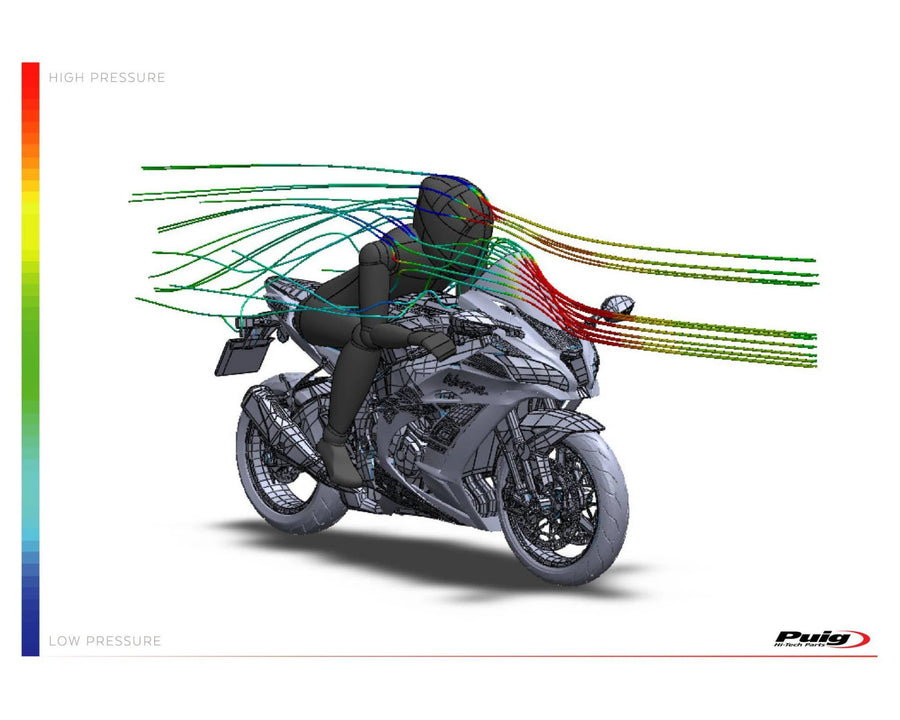 KAWASAKI ZX-10RR NINJA PERFORMANCE [2018] – Cúpula R-Racer – Negro