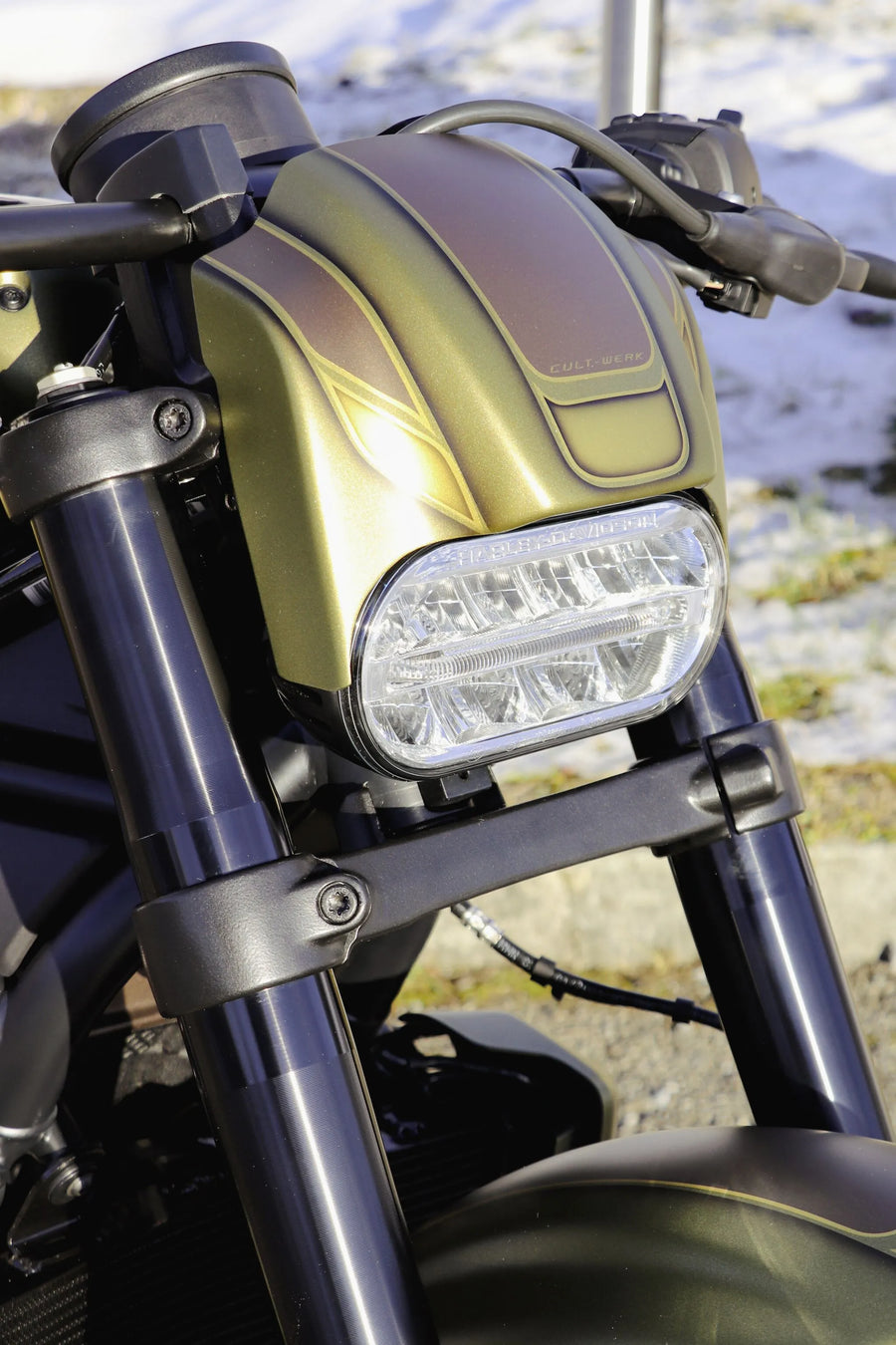 harley davidson sportster s rh 1250 s [CULT WERK] - carenado de faro