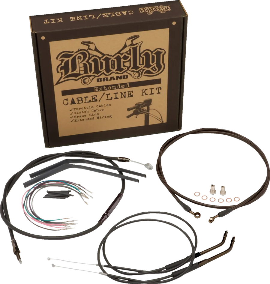 Harley Davidson Sportster 883 Iron XL [MARCA BURLY] – Juego de cables para barra de cárcel
