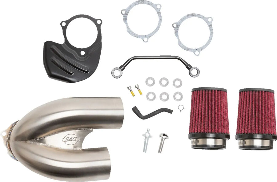 Harley-Davidson FLTRT 1868 Road Glide 3 114 [2025] - Tuned Induction Luftfilterkit – Oberfläche: Silber – Bild 1