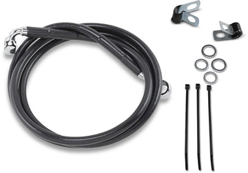 harley davidson fxsts [ESPECIALIDADES DE ARRASTRE] - Kit de línea de freno de vinilo negro extendido - 0