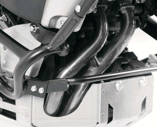 Yamaha XT 1200 Z [2010-2020] - Placa de protección del motor Combinación de Adapterkit 8104531 + soporte de protección de tubería Yamaha