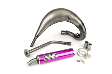 Rieju MRT Pro SM 50 2T - Auspuff Handmade Cross 50-70 lila