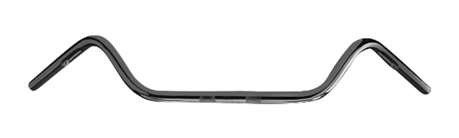 Conductor de motocicleta Ø 25 - Manejo para helicóptero y crucero de 885 mm de ancho, negro