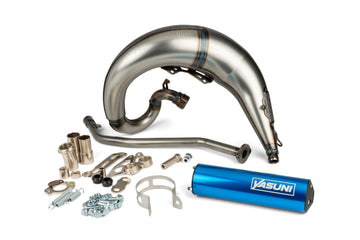 Beta RR Enduro 50 2T - Escape Cross ML Azul Izquierdo