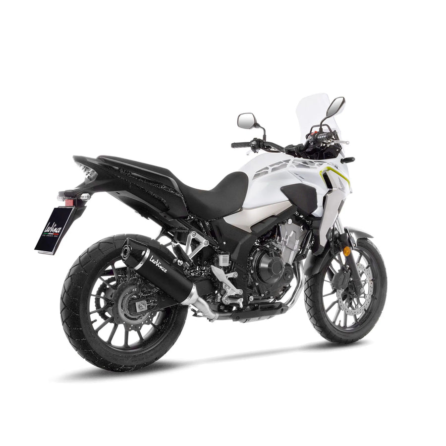 honda cb 500 [LEOVINCE] – Silenciador trasero Nero - acero inoxidable