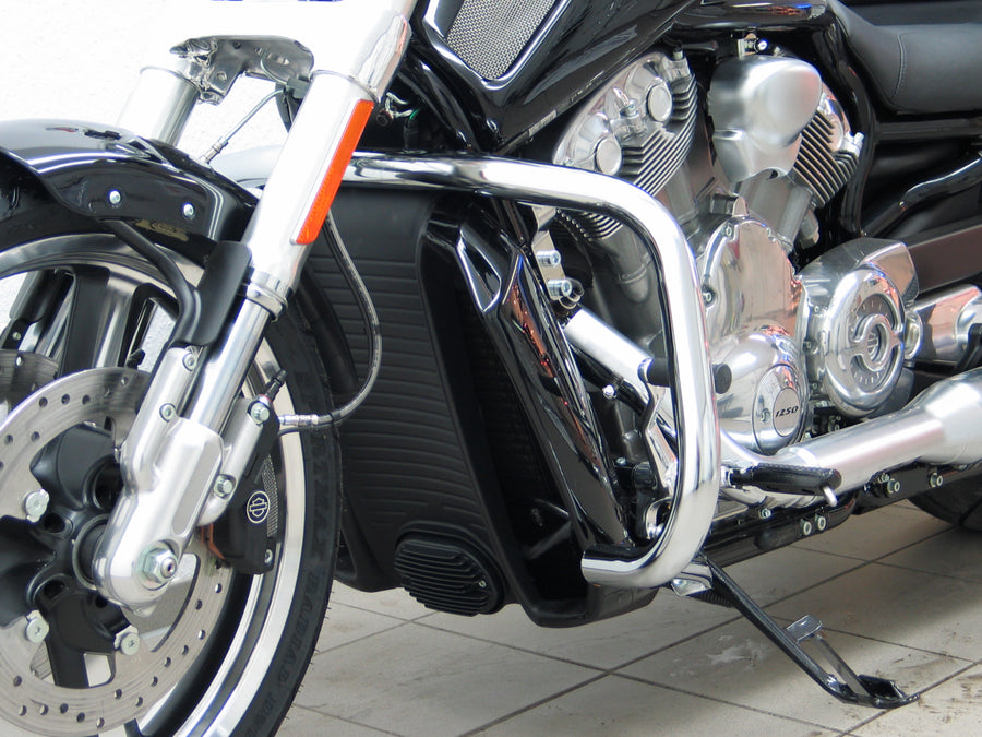 Harley Davidson V-Rod Muscle (VRSCF) 2009-2011 [2009-2011]-Barra protectora, versión grande hecha de tubo de 38 mm