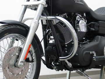 Harley Davidson Dyna Glide Low Rider [2015-2017] - Barra protectora, versión grande hecha de tubería de 38 mm, forma redonda