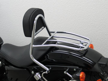 Harley Davidson Sportser EVO 883/1200 (personalizado [2004-2020] - Bar mariquita del conductor con almohadas y estante de equipaje