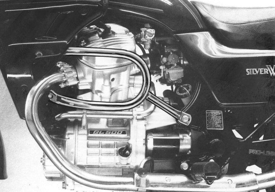 Honda CX 500/650 (también E + C) + GL 500/650 con tapa de radiador de aluminio - barra protectora