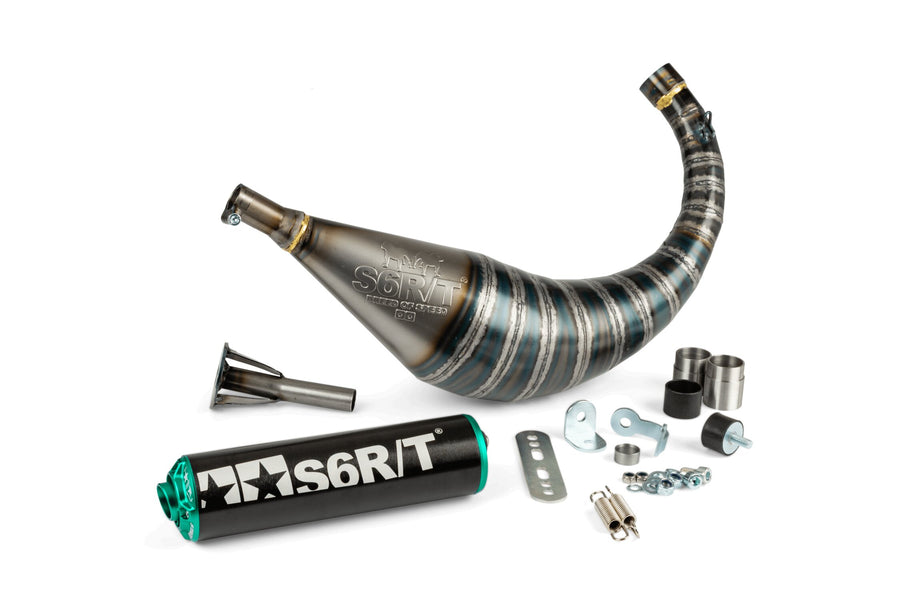 Beta RR Enduro 50 2T - Escape R/T 70 - 80 Negro / Turquesa