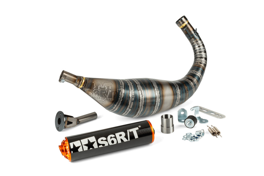 Beta RR SM 50 2T - Escape R/T 80-90 Negro / Naranja