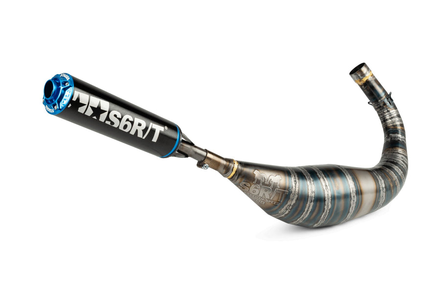 Beta RR Track 50 2T - Auspuff R/T 90-100 Schwarz/Blau