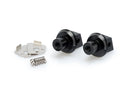 SUZUKI DL 800 V-STROM [2025] – Adaptador almohadilla de goma reposapiés del pasajero – negro-2