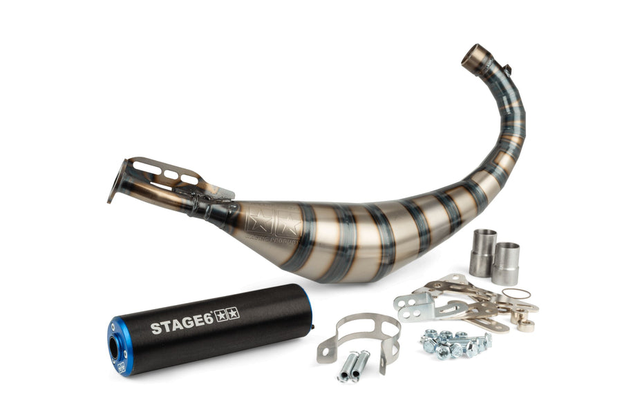 Beta RR Track 50 2T - Auspuff Streetrace 80-90 Blau